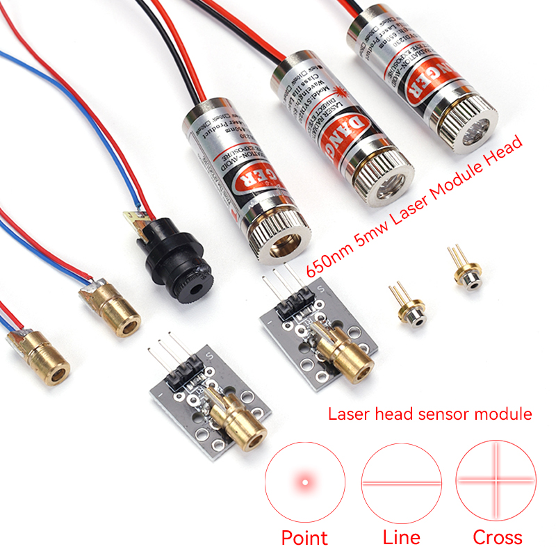 Industrial Laser Line Module - 5pcs 650nm 5mW Industrial Class Laser