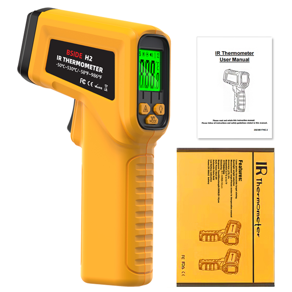 BSIDE Infrared Thermometer H2  - Industrial Laser Temperature ulasan dan harga