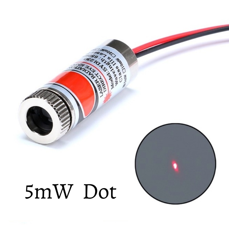 650nm 5mW Red Point / Line / C - Industrial Laser Head ulasan dan harga