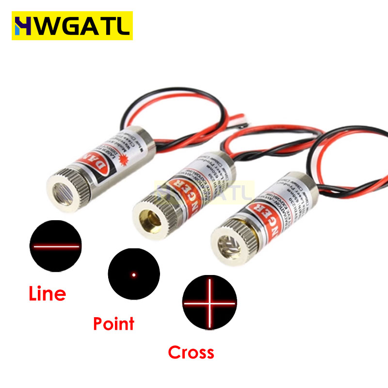 650nm 5mW Red Point / Line / C - Industrial Laser Head ulasan dan harga