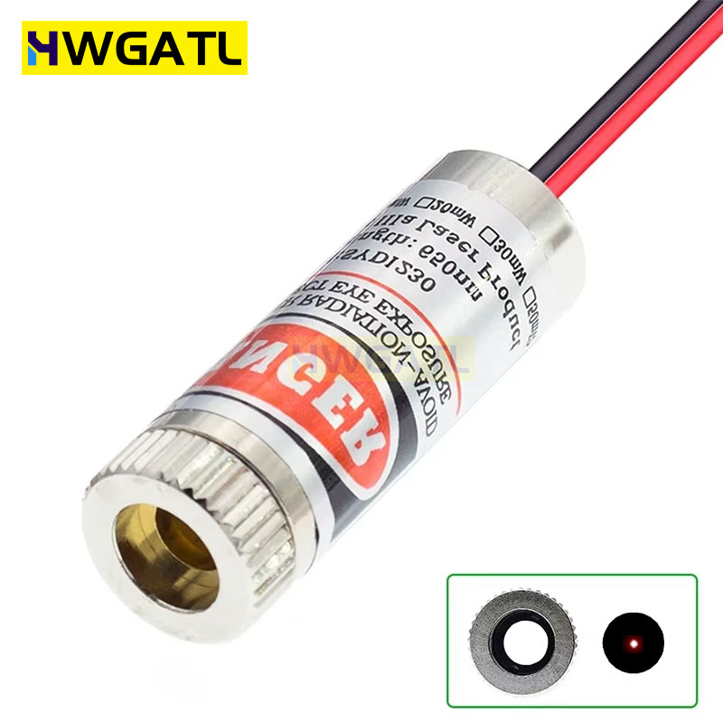 650nm 5mW Red Point / Line / C - Industrial Laser Head ulasan dan harga