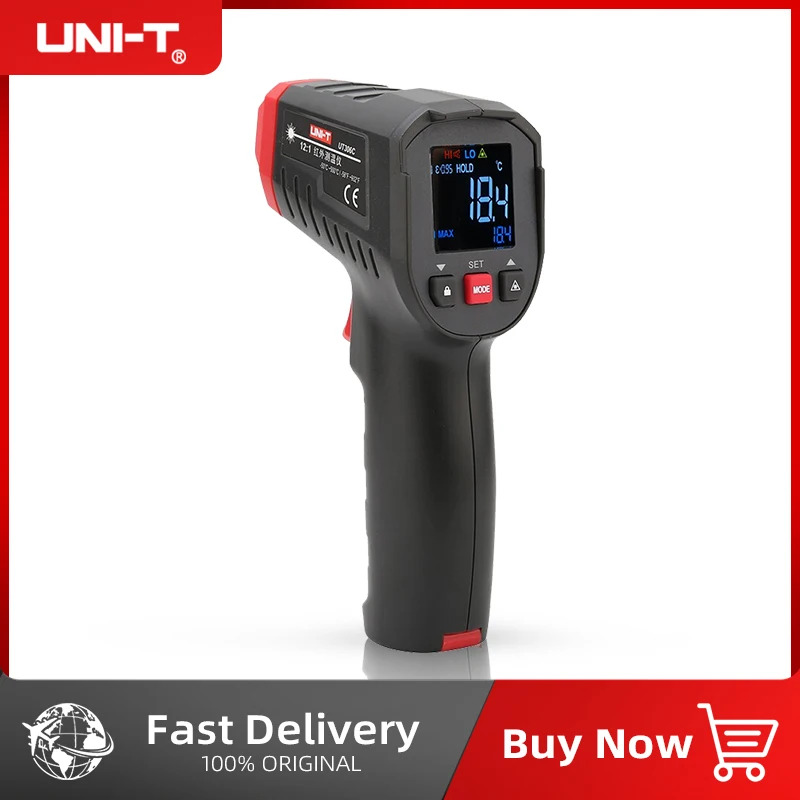 UNI-T Digital Thermometer Non- - Industrial Laser Temperature ulasan dan harga
