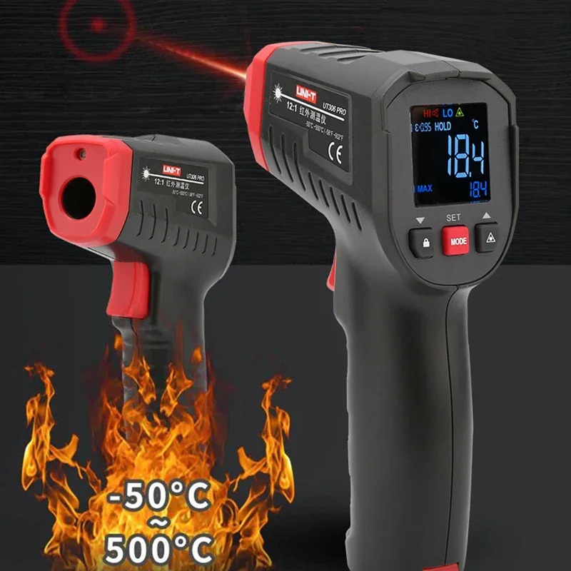 UNI-T Digital Thermometer Non- - Industrial Laser Temperature ulasan dan harga