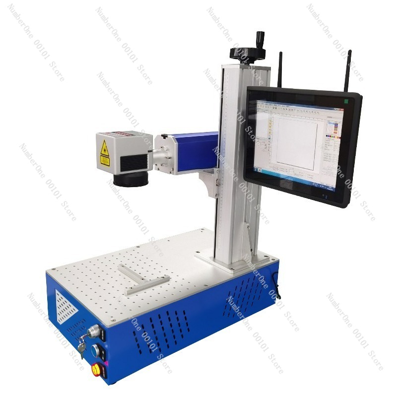 Desktop Fiber Laser Marking Ma - Industrial Laser Engraving Machine For Metal ulasan dan harga