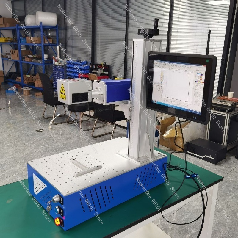 Desktop Fiber Laser Marking Ma - Industrial Laser Engraving Machine For Metal ulasan dan harga