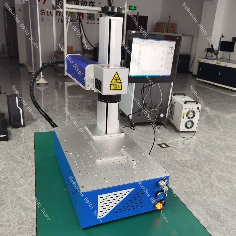 Desktop Fiber Laser Marking Ma - Industrial Laser Engraving Machine For Metal ulasan dan harga